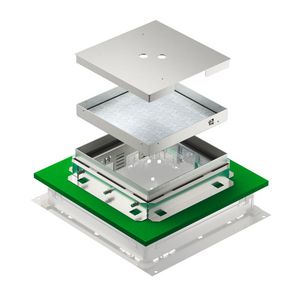 Cassette naadloze vloeren hoekig blind 25mm BBA 243x243x83