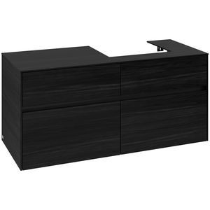 Wastafelonderkast Collaro 1200x548x500mm Black Oak C07200AB