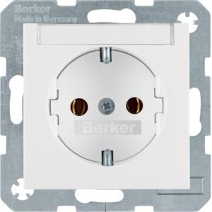 Wandcontactdoos RA tekstv. steek berker S.1/B.3/B.7 mat