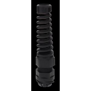 Push-in kabelwartel polyam IP68 M12, knikbesch. doorlaat 3-7mm zwart (ESKVS-P12BK) VVE=50