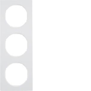 Afdekraam 3-v berker R.3 polar wit glans