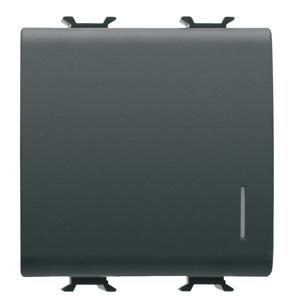 DRUKKNOP 1P 250 Vac-NO 16 A VERLICHTBAAR+AFSCHERMING VVE=6