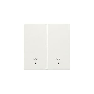 Afwerkingsset lens dubbele elektr. rolluiksch. white