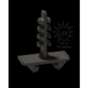 Montageplug halogeenvrij 30mm voor beton zwart VVE=100