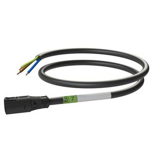Patchkabel Male-open 7m 3G2,5 zwart Eca VVE=10