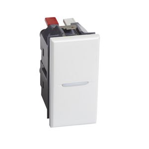 Schakelaar 1-polig axiaal 10A 1 module wit Axolute