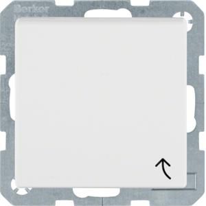 Wandcontactdoos RA klapd. berker S.1/B.3/B.7 polarwit mat
