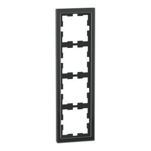 Afdekraam D-Life 4-voudig Glas Zwart Systeem D