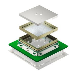 Cassette naadloze vloeren hoekig blind 25mm BBA 243x243x83