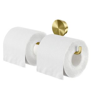 Closetrolhouder dubbel zonder klep Gold OPAL