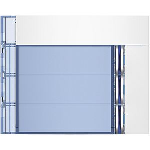 Frontplaat 3-voudig Allwhite Sfera