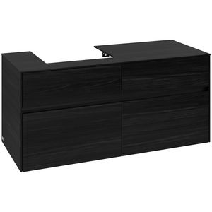 Wastafelonderkast Collaro 1200x548x500mm Black Oak C071B0AB