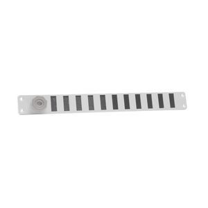 ALU schuifrooster+gaas 370x40mm wit