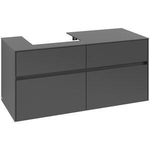 Wastafelonderkast Collaro 1200x548x500mm Graphite C07100VR