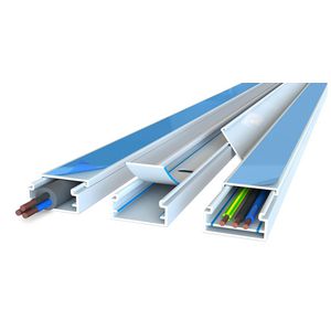 Lengte a 2m. leidingkoker 25x13mm Systeem25 wit