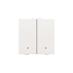2-voudige drukknop leds/comf.sens. HomeControl white coated