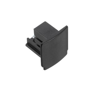 Spanningsrail 3-fase eindkap zwart RAL9005