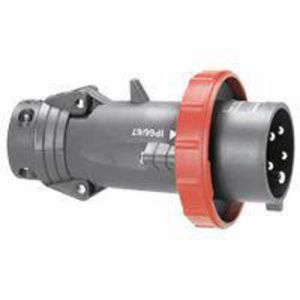 Stekker recht 400V 63A 4-polig IP67 kunststof Hypra