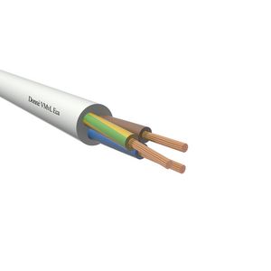 Rol a 100m. Vinylkabel VMvL Eca-D-wit 3G2,5mm²