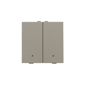 2-voudige drukknop leds/comf.sens. HomeControl bronze