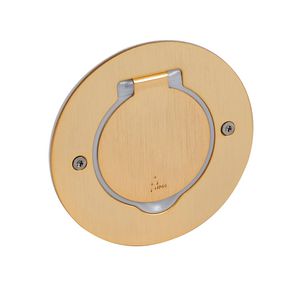 Houder vloercontactdoos rond brons IP44 IK08
