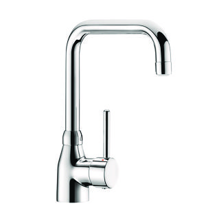 Wastafelmengkraan +uitloop draaibaar H.200 L.150 z. trekplug