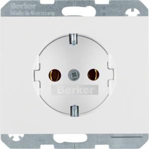 Wandcontactdoos RA schroef berker K.1/K.5 polarwit