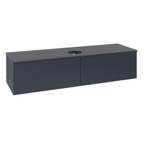 Wastafelonderkast Antao 1600x360x500mm Mid.Blue Matt Lacquer L36010HG