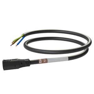 Patchkabel Male-open 2m 3G2,5 zwart Eca VVE=10