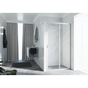 Lunes 2.0 2P 2-dlg schuifdeur 1080-1140x1950mm matchr.helder