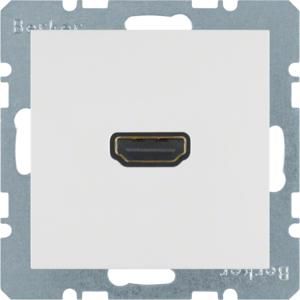 High Def. wandcontactdoos berker S.1/B.3/B.7 polarwit mat