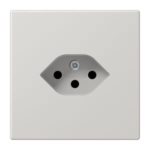 Wandcontactdoos li.grijs Zwitserse norm type13 LS990