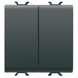 DUBBELE TWEEWEGSCHAK. 250 Vac-STEEKKLEMMEN-1P 16 AX VVE=6