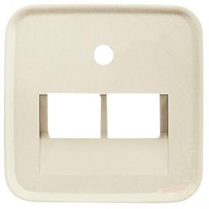 Centraalplaat voor datadoos 2 x RJ45 SI creme