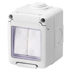 WATERDICHTE KAST COMPLEET+SYSTEM APPARATEN-TWEEWEGSCHA VVE=5