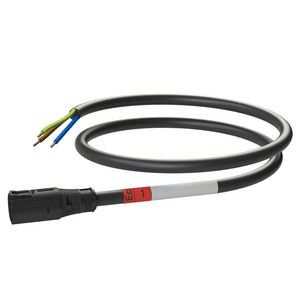 Patchkabel Male-open 1m 3G2,5 zwart Eca VVE=10