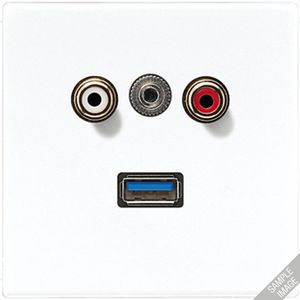 Cinch Audio/Mini Jack 3,5 mm/USB 3.0