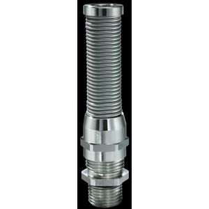 Kabelwartel messing vernikkeld met knikbescherming en lange tap M16 (EMSKVS-L16) VVE=50