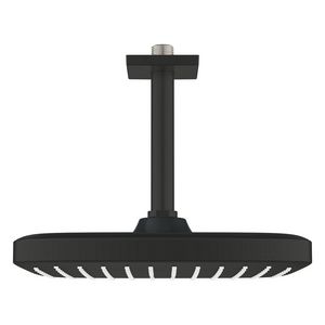 Tempesta 250 hoofdouche vierkant 142mm 9,5l/m Matte Black (mat zwart) (prof)