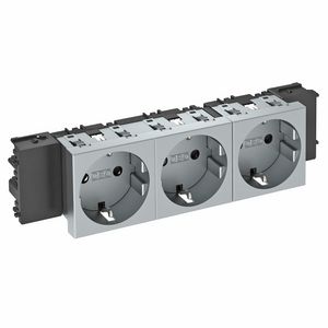 Contactdoos 3-vdg 0gr moduul-45 zijaans. 250V 10/16A 6120392