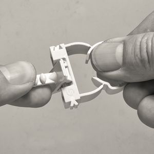 Kunststof buisklem gesloten hal.vrij FC 32-40mm grijs VVE=50