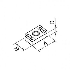 Doos a 100st. Schuifmoer M10 hoogte 8mm