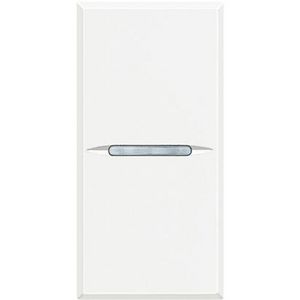 Schakelaar 1-polig axiaal 10A 1 module wit Axolute