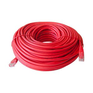 Patchkabel / netwerkkabel CAT5e UTP PVC molded rood 30meter
