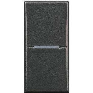 Schakelaar 1-polig axiaal 10A 1 module antraciet Axolute
