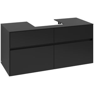 Wastafelonderkast Collaro 1200x548x500mm Volcano Black C070B0VL