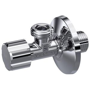 Hoekstopkraan 1/2'' bt.dr.x1/2" bi.dr. chroom rozet VVE=50