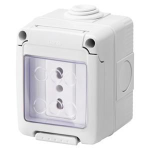WATERDICHTE KAST COMPLEET+SYSTEM APPARATEN-MET CONTACT VVE=5