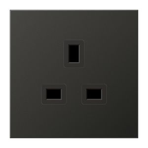 Wandcontactdoos British Standard 13A LS-antraciet