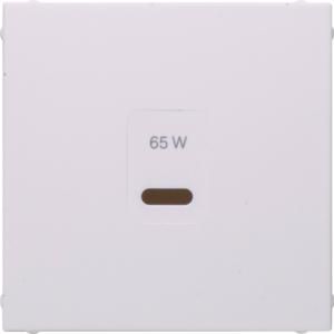 Centraalplaat voor USB berker S.1/B.3/B.7 polarwit mat